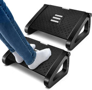 Adjustable Under Desk Foot Rest 6 Heights Ergonomic Massage Office Home