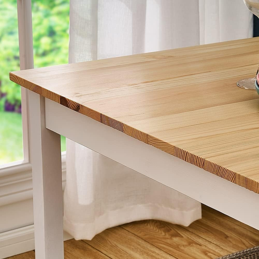 Solid Wooden 2-Seater Dining Table Set | Compact Kitchen Table & Chairs