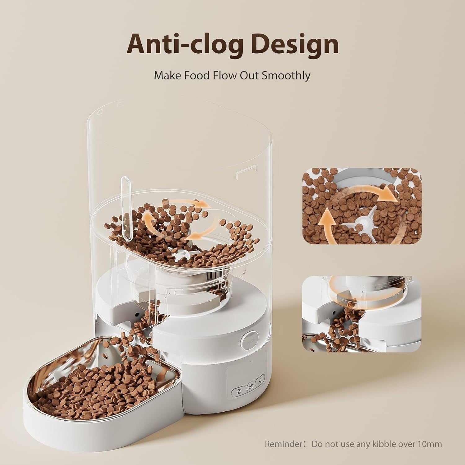 Smart Pet Feeder WiFi App Control 4L Auto Food Dispenser Voice Record