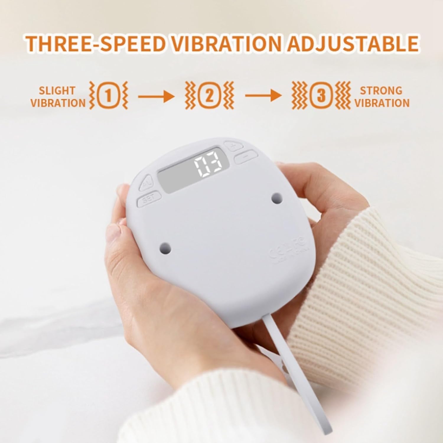 Vibrating Alarm Clock for Heavy Sleepers Deaf Hearing Impaired Travel USB