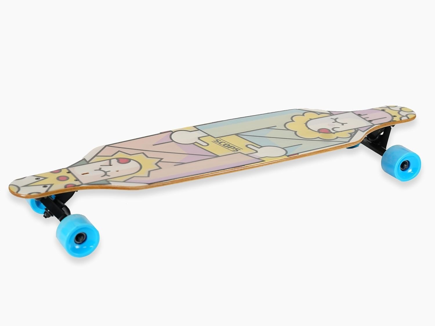 37" Youth Urban Longboard Skateboard ABEC-9 Bearings Full-Deck Print Cruiser