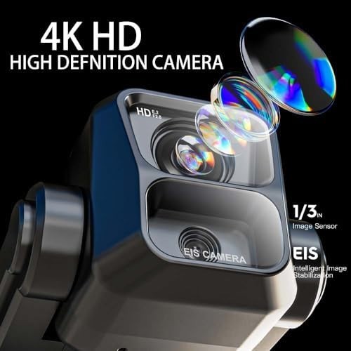4K Drone w/ 3-Axis Gimbal, 6KM RC, Obstacle Avoidance, 2 Batteries Digital GPS