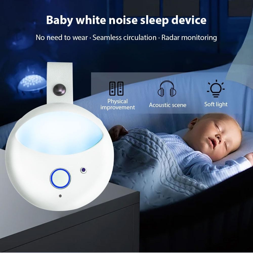 White Noise Machine for Sleep, Night Light, Baby & Adult Nursery Aid