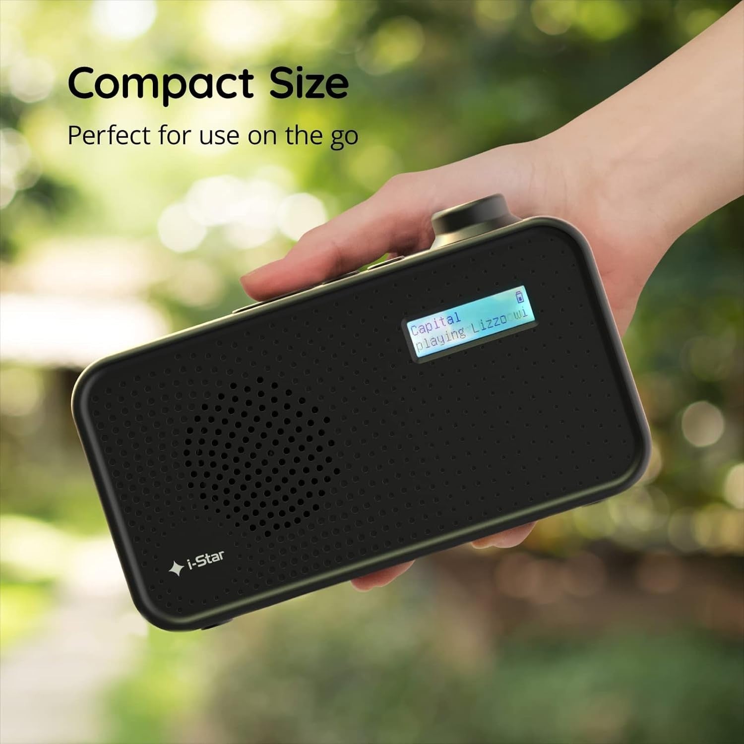 Portable DAB DAB+ FM Radio USB Rechargeable Small Digital Black