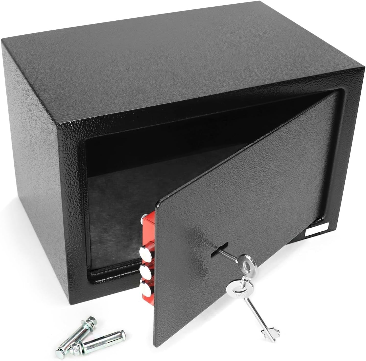 Steel Safe Box Key Lock Security Cash Jewelry Document Storage Safe