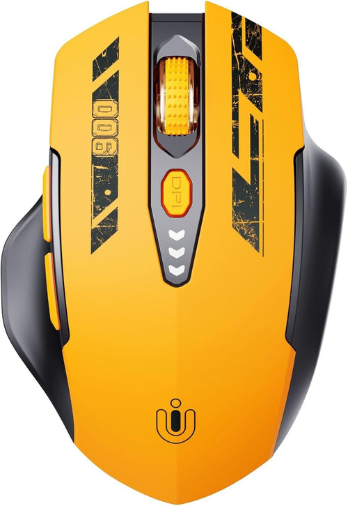 Tri Mode Wireless Mouse Rechargeable Bluetooth 2.4G Adjustable DPI Ergonomic