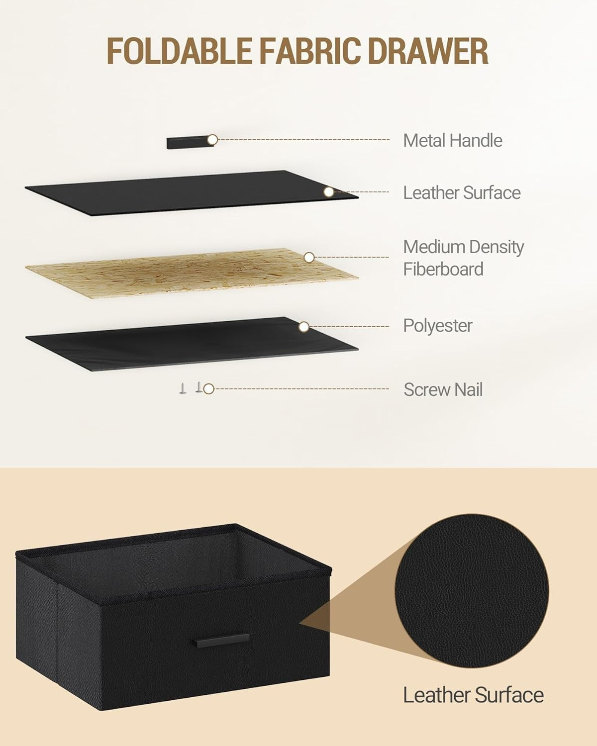 Black LED Bedside Table with USB Ports & 3 Drawers – Modern Nightstand