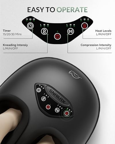 Shiatsu Foot Massager with Heat, Deep Kneading & Compression for Home