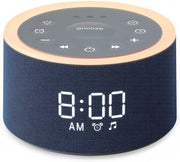 Blue White Noise Machine Alarm Clock Night Light 29 Sounds Dimmable