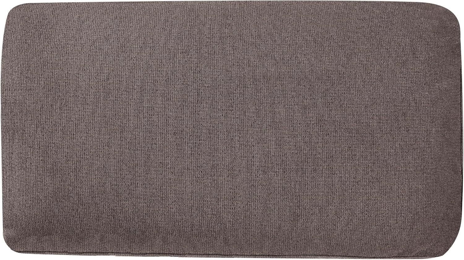 Brown Right Hand Chaise Lounge | Water-Repellent Fabric + Cushion, Modern Sofa