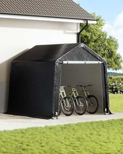 Large Bike Storage Shed 6x6ft Waterproof Outdoor Tent Garage Motorbike Shelter