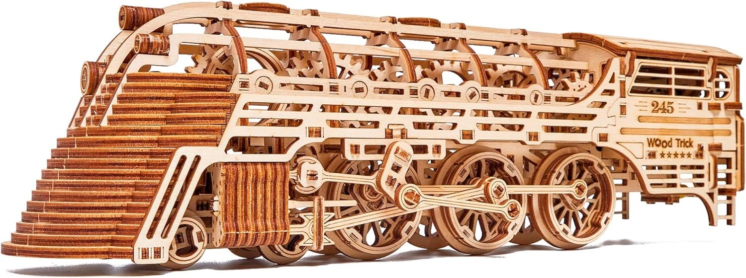 3D Wooden Wine Barrel Truck Puzzle Kit – DIY Mechanical Model, 278 PCS