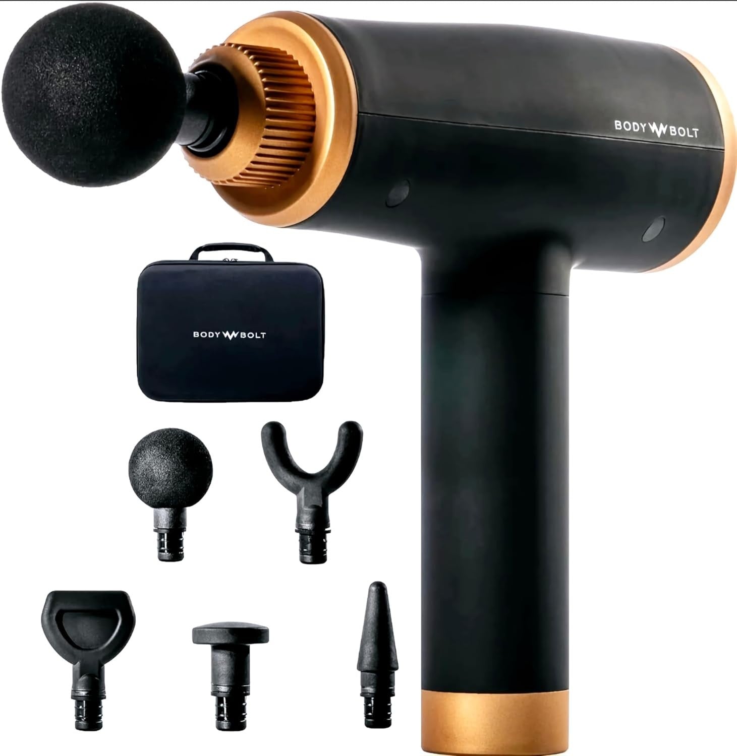 Deep Tissue Massage Gun 3200RPM Powerful Percussion Muscle Massager 5 Heads