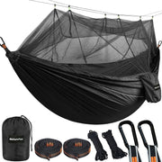 XL Camping Hammock with Mosquito Net 300kg Load 300x200cm Outdoor Travel Gear