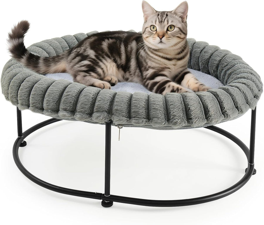 Elevated Cat Bed Raised Pet Hammock Sofa Metal Frame Washable Cushion