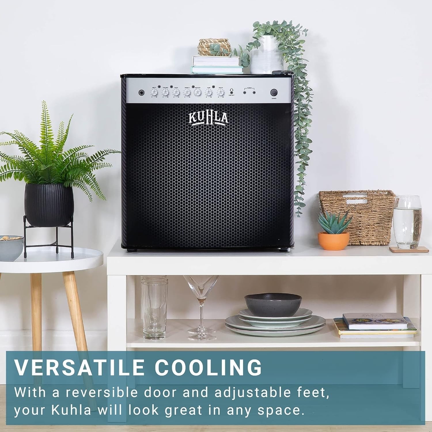 45L Mini Fridge Amp Speaker Design Countertop Drinks Cooler Ice Box