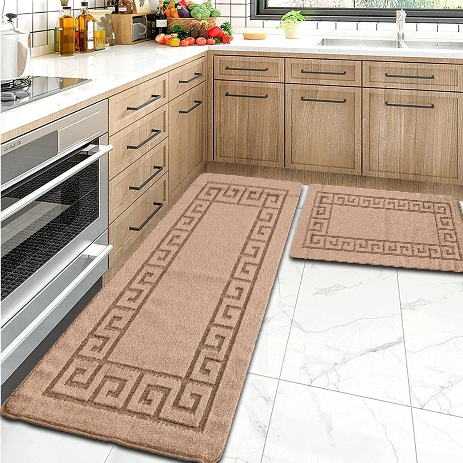 Non Slip Hallway Runner Rug 80x300cm Waterproof Heavy Duty Kitchen Hall