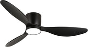 132cm Flush Mount Ceiling Fan LED Light App Remote Dimmable