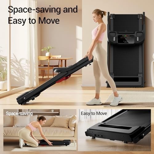 Folding Treadmill Home Gym 3HP Quiet Motor 12KM/H Adult Running Machine LCD