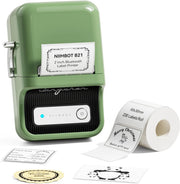 B21 Portable Thermal Label Printer 20-50mm Bluetooth Green