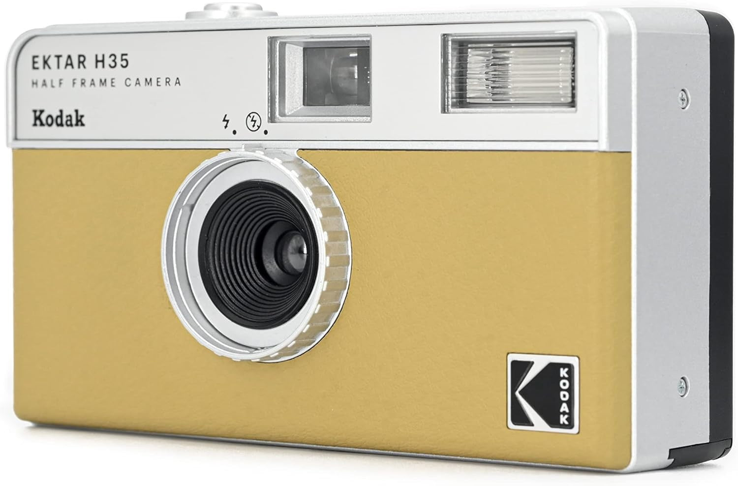 35mm Half Frame Film Camera Reusable Focus Free Compact Sand
