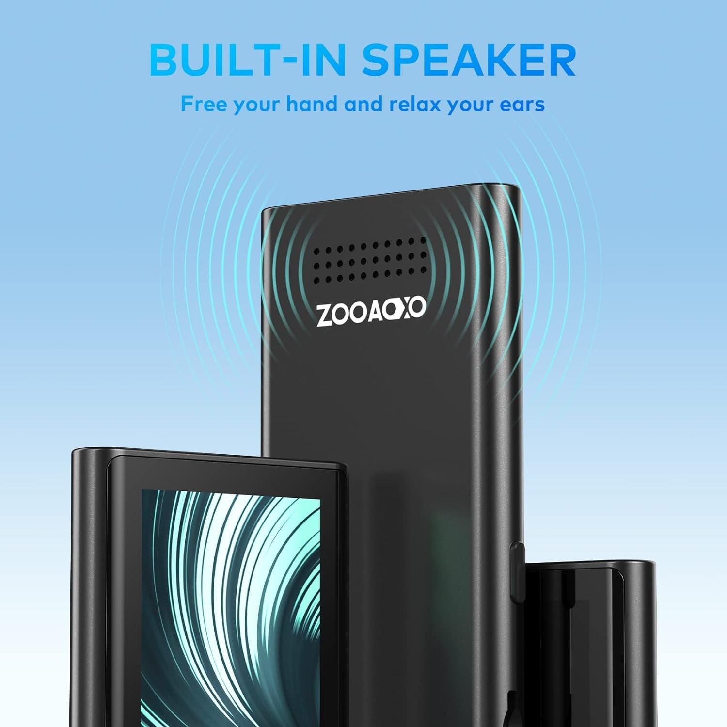128GB MP3 Player Bluetooth 5.2 HiFi FM Radio Speaker Recorder