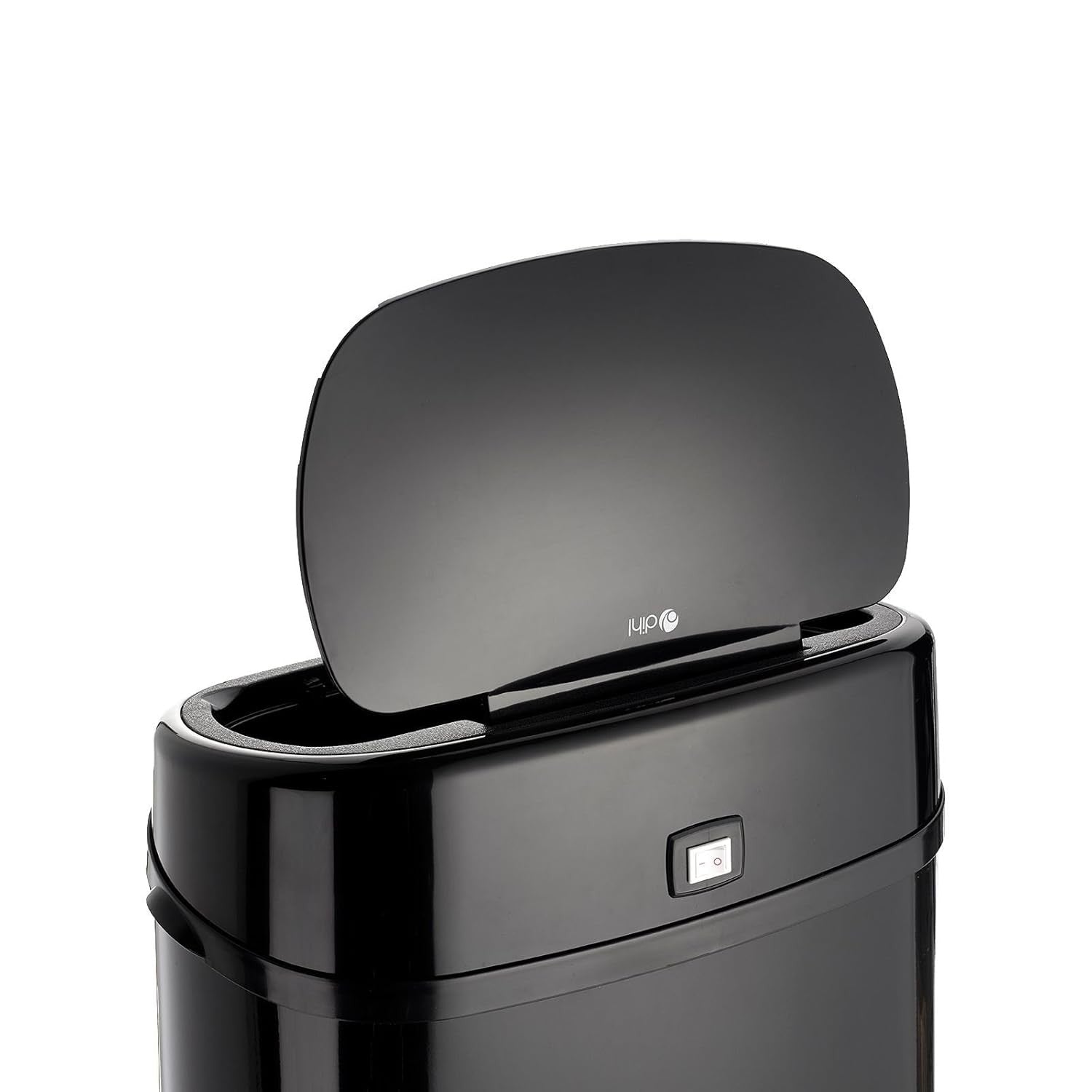68L Sensor Kitchen Bin Touchless Auto Stainless Steel Black