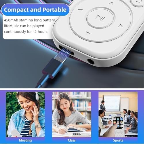 MP3 Player Bluetooth 5.4 2.01" HiFi FM Recorder 128GB