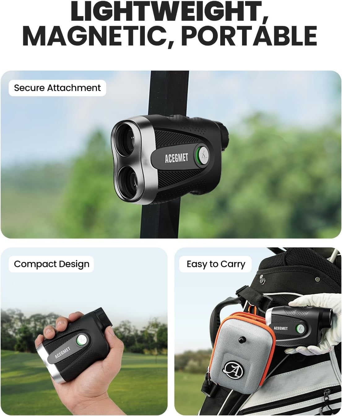 Golf Range Finder 1100 Yards Slope Flag Lock Vibration Magnetic Mount