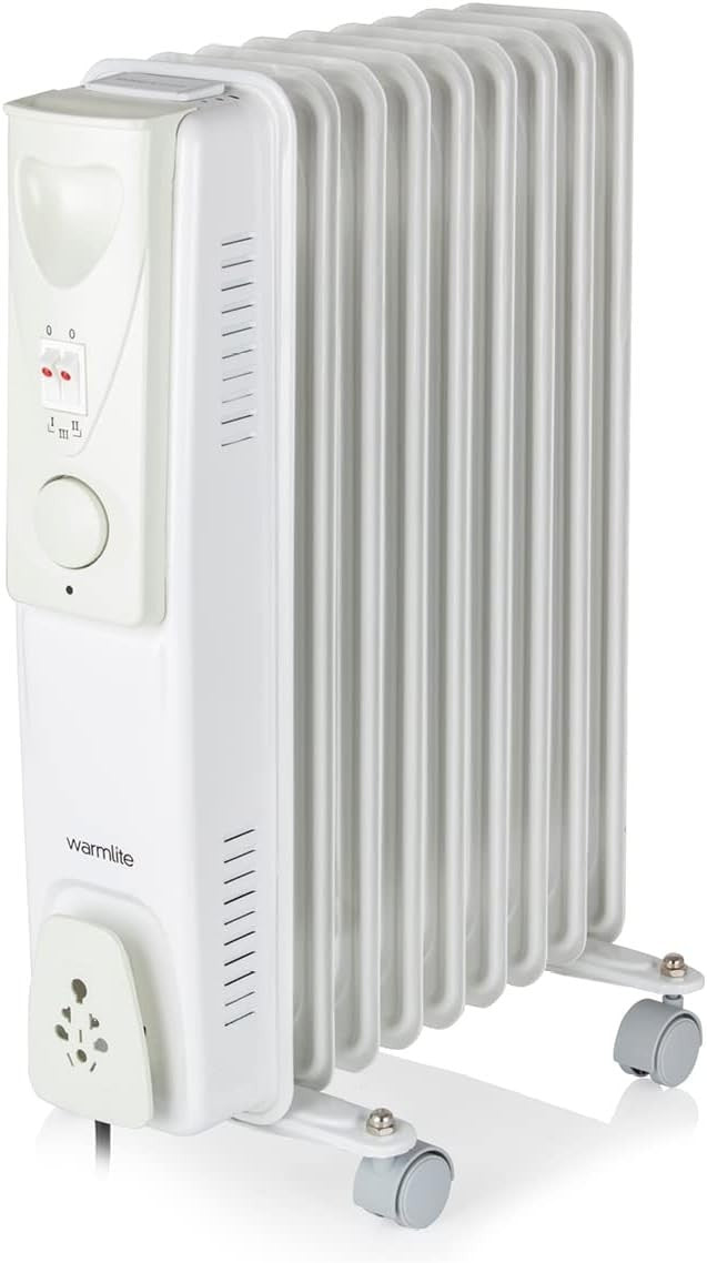 Oil Filled Radiator Heater 2000W 9 Fin Electric Portable Heater Thermostat