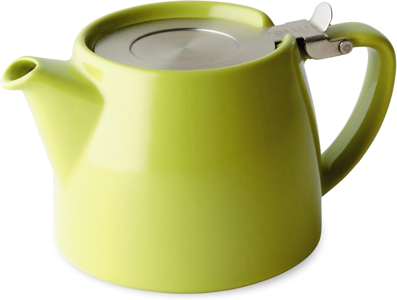 Ceramic Teapot 530ml with Lid Lime Green Tea Pot Dishwasher Safe