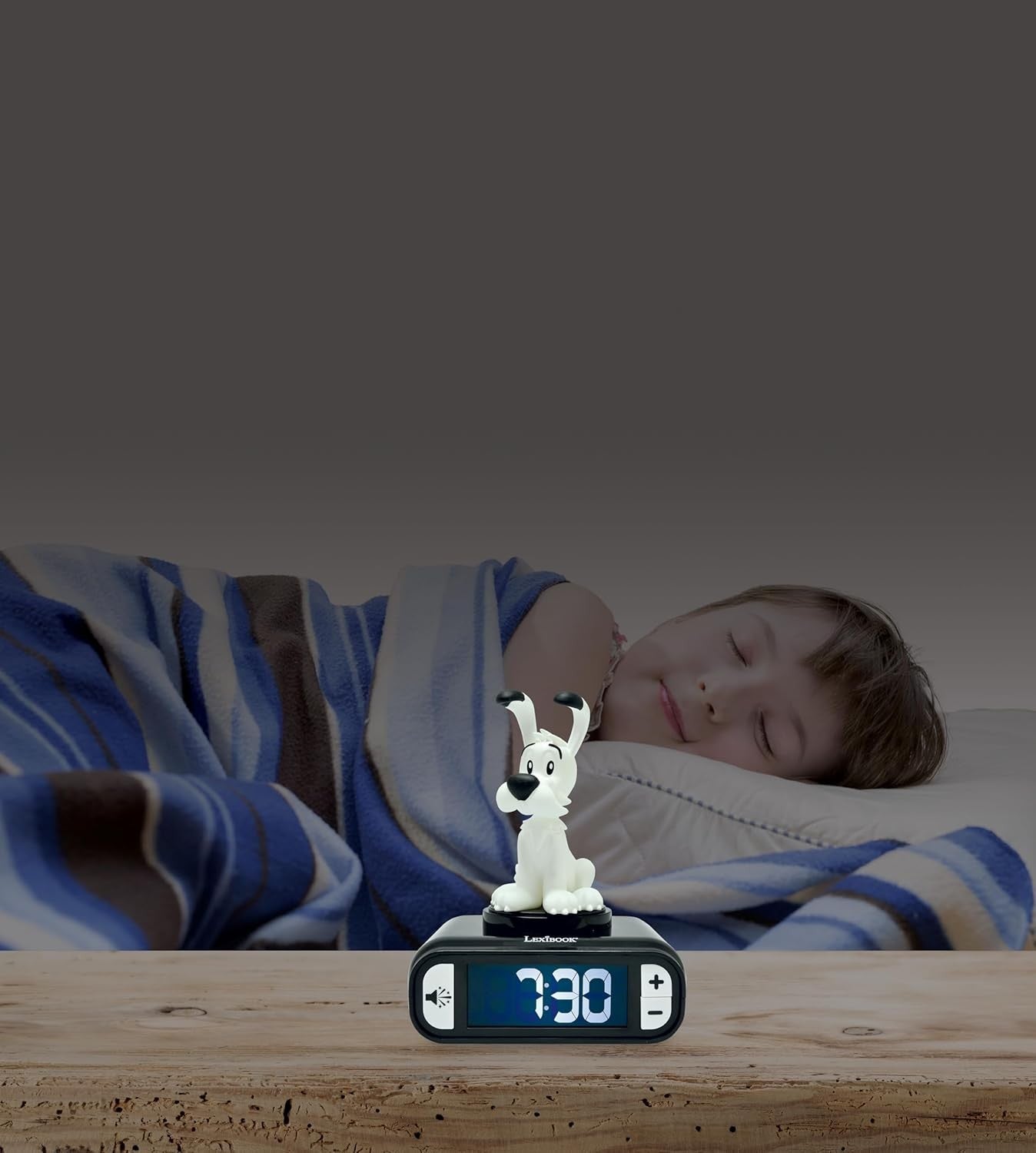 Kids Night Light Alarm Clock LED Snooze Sounds Cute Bedroom Gift