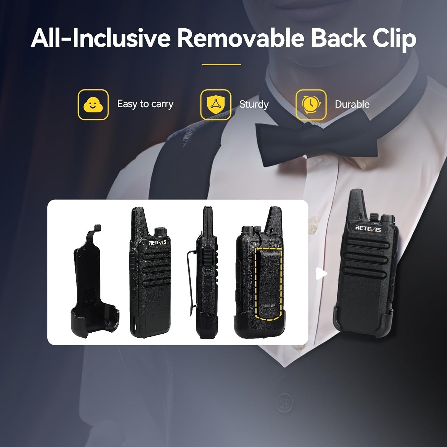 Retevis RT622 Walkie Talkies 6 Pack PMR446 VOX Two Way Radios Charger