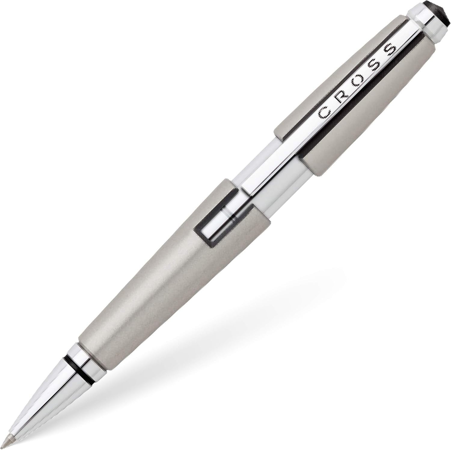 Luxury Titanium Grey Ballpoint Pen Model Edge Fine Point Gift Box