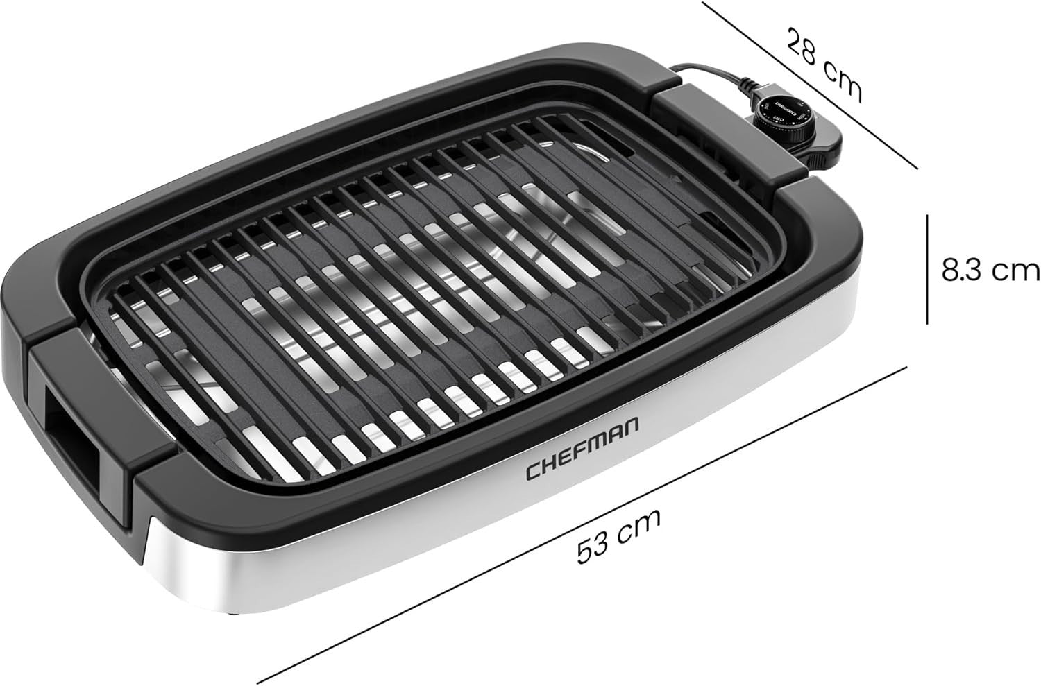 Indoor Electric Smokeless BBQ Grill 1500W, Large Nonstick Cooking Surface