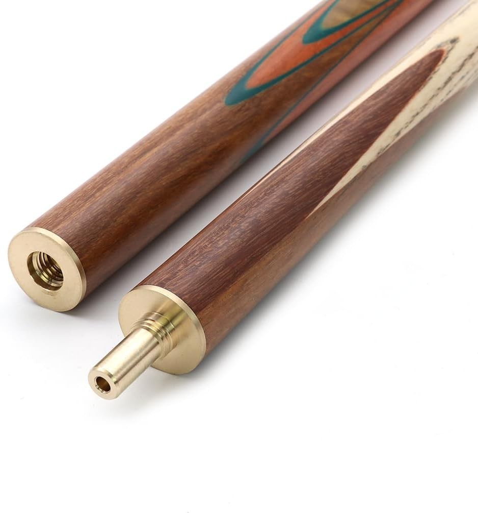 Handcrafted 57in Snooker Cue 18oz 9.5mm Tip Dual Extensions Case