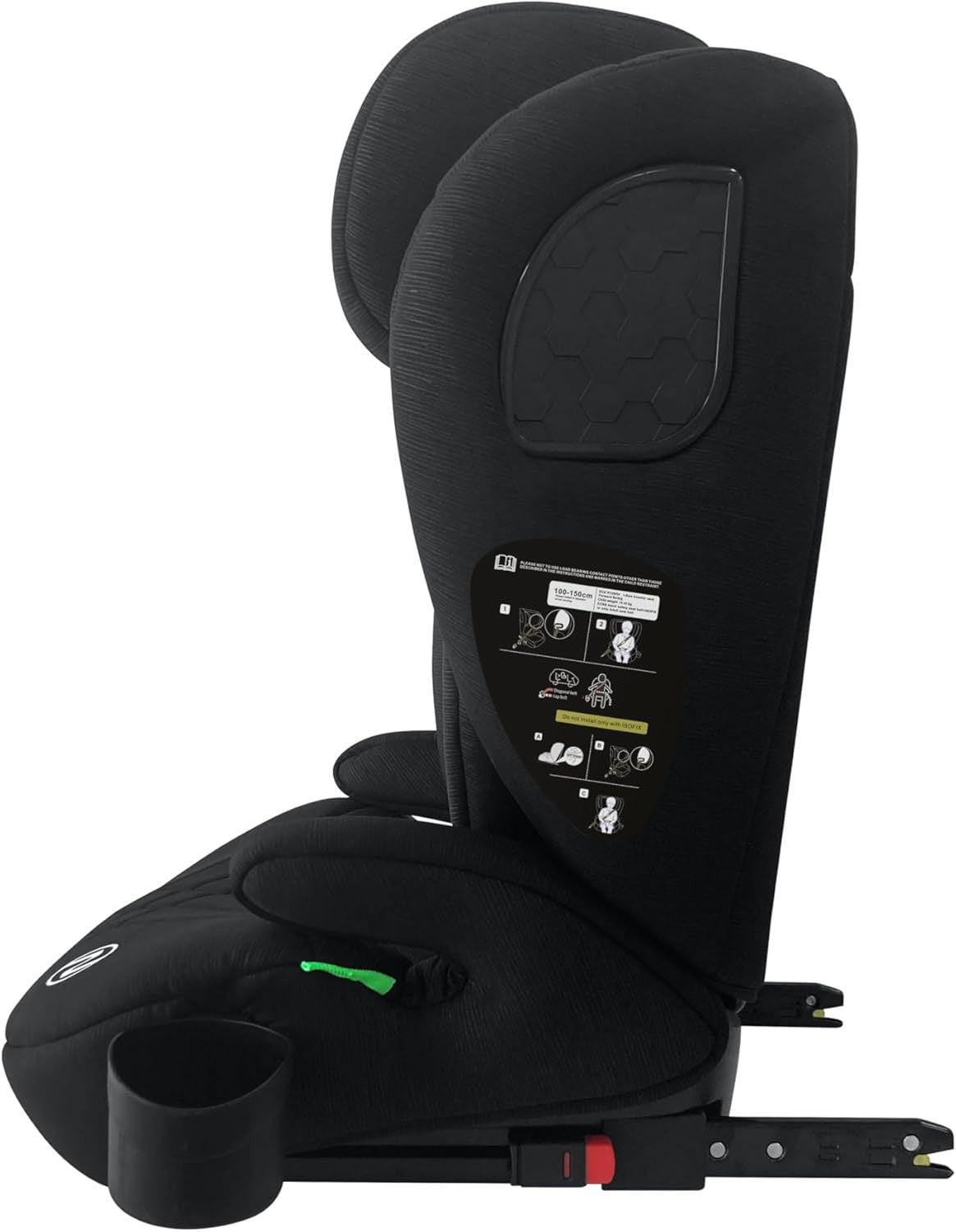 ISOFIX i-Size High Back Booster Car Seat 100–150cm 4–12Y Side Protection