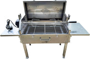 Stainless Steel Rotisserie BBQ Grill Portable Outdoor Charcoal Barbecue