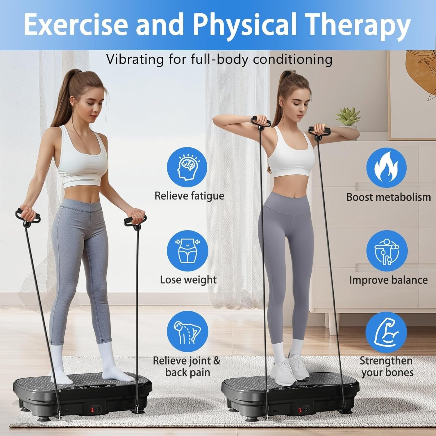 Vibration Plate Exercise Machine Weight Loss Lymphatic Drainage 99 Speeds
