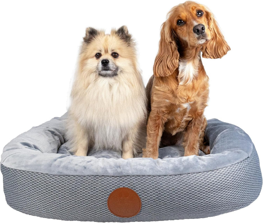Orthopedic Dog Bed XL 110x82x23cm Dual Foam Washable Grey