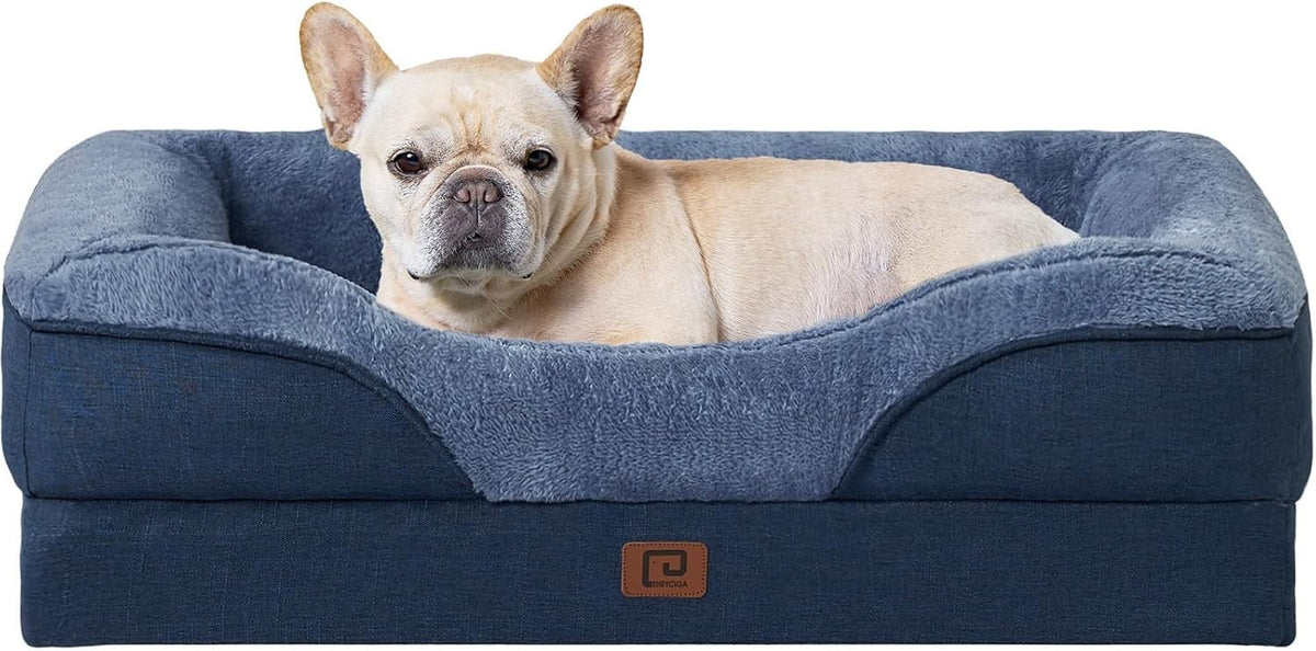 Medium Waterproof Orthopedic Dog Sofa Bed Memory Foam 76x51x16cm