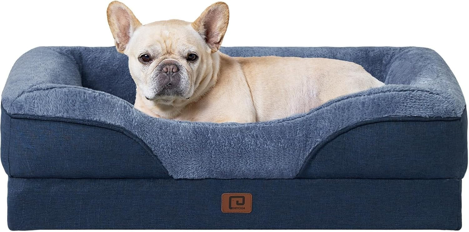 Medium Waterproof Orthopedic Dog Sofa Bed Memory Foam 76x51x16cm