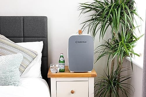 Mini Fridge 10L Portable Cooler AC/DC Compact Quiet Grey