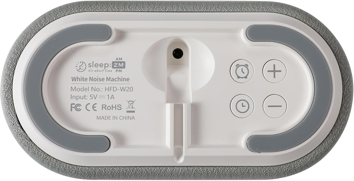 White Noise Machine with 29 Soothing Sounds & Amber Night Light