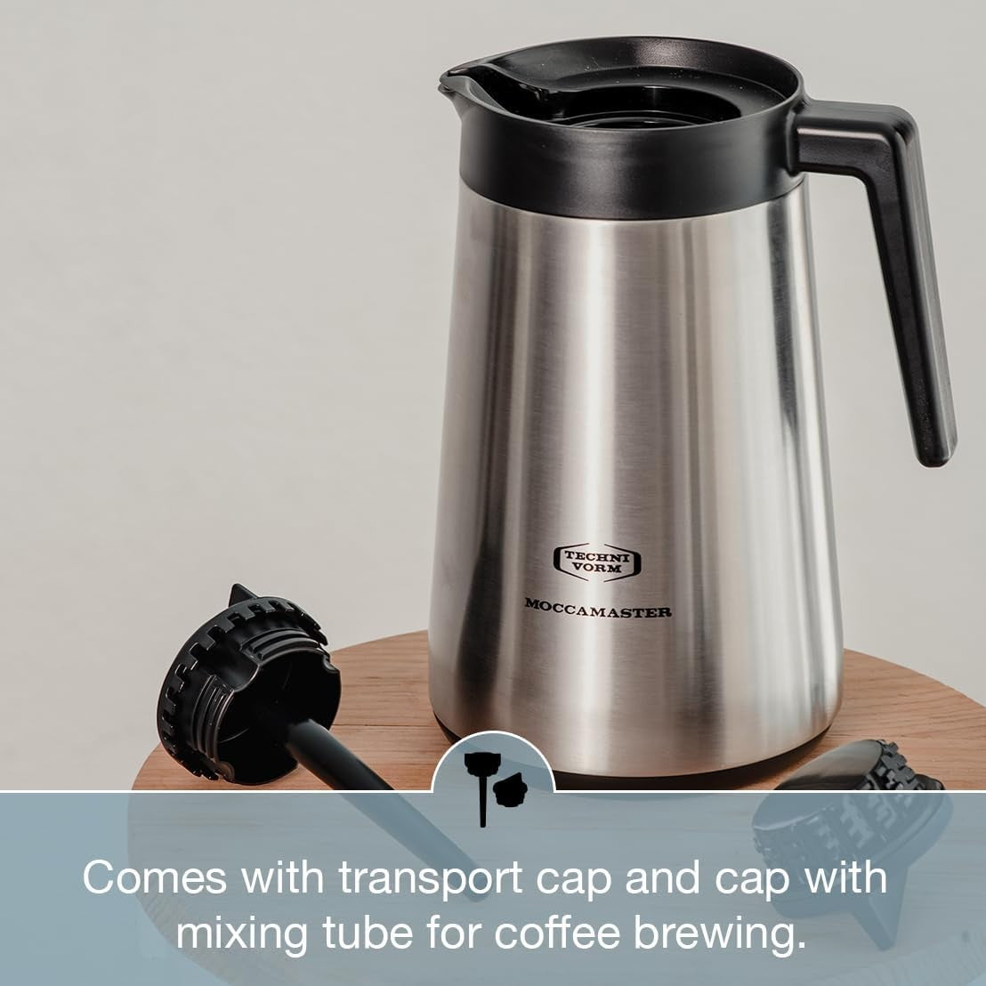Thermal Drip Coffee Maker 1.25L | Fast Brew, Auto Shut-Off, Stainless Steel Jug