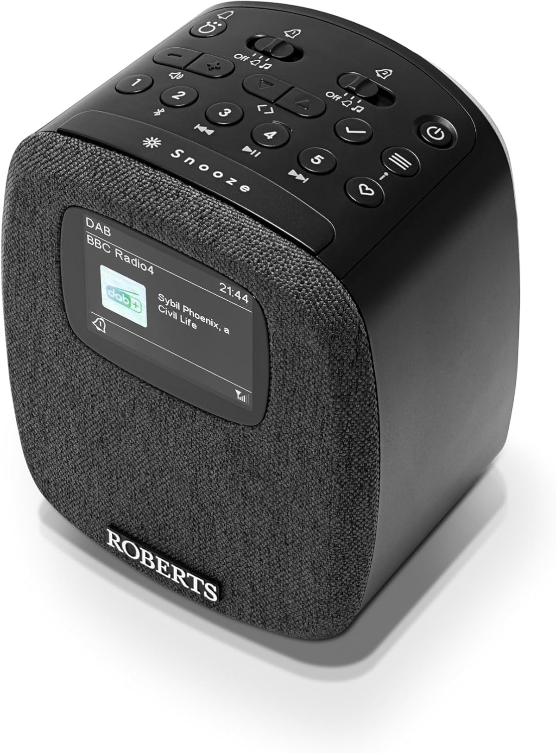 DAB Digital Clock Radio Bluetooth Black Colour Display Dual Alarm Bedside