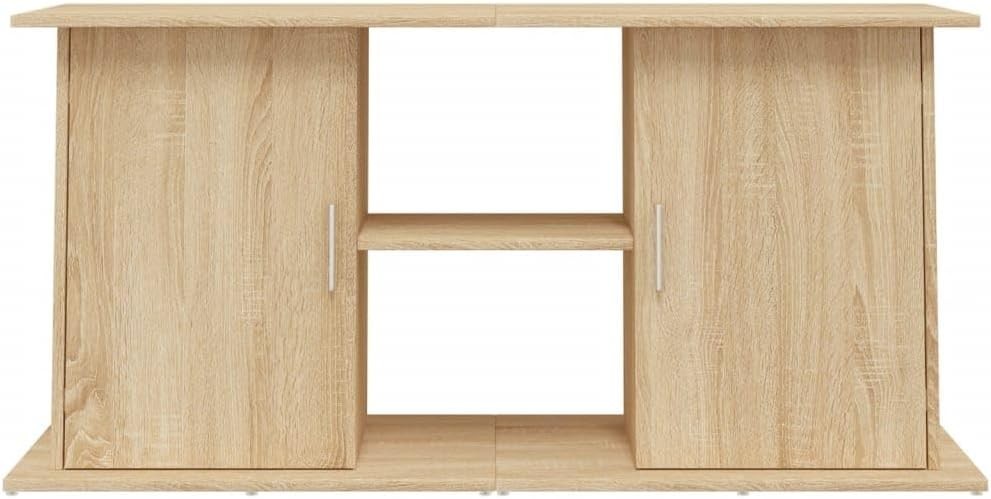 Spacious Fish Tank Stand with Shelves & Storage – Durable Sonoma Oak