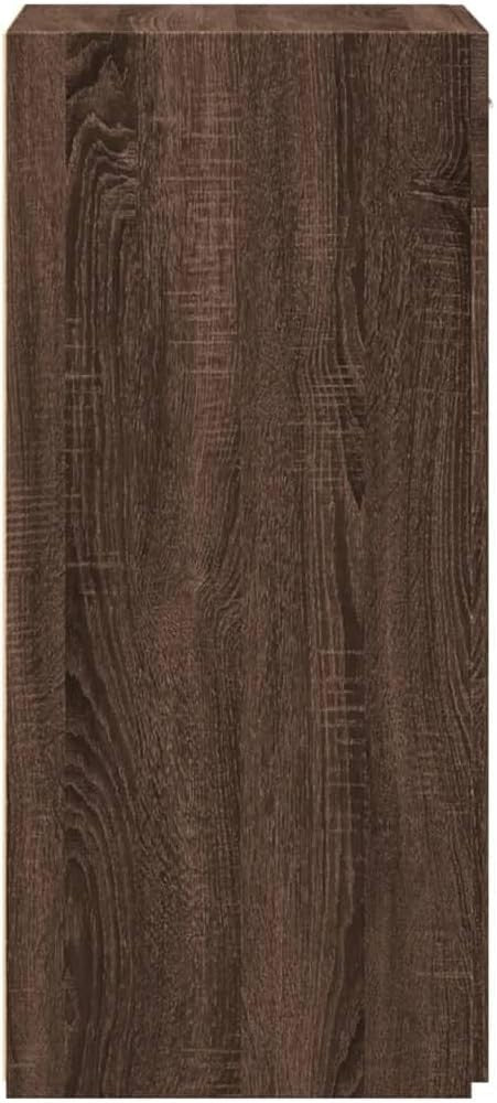 Brown Oak Sideboard Cabinet with Drawer & Cupboard – Durable & Spacious