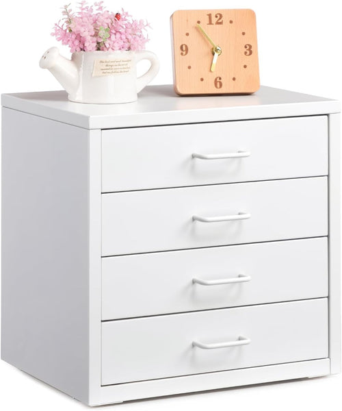 Desktop A4 Filing Cabinet 4 Drawer Metal Storage Organizer Office Unit