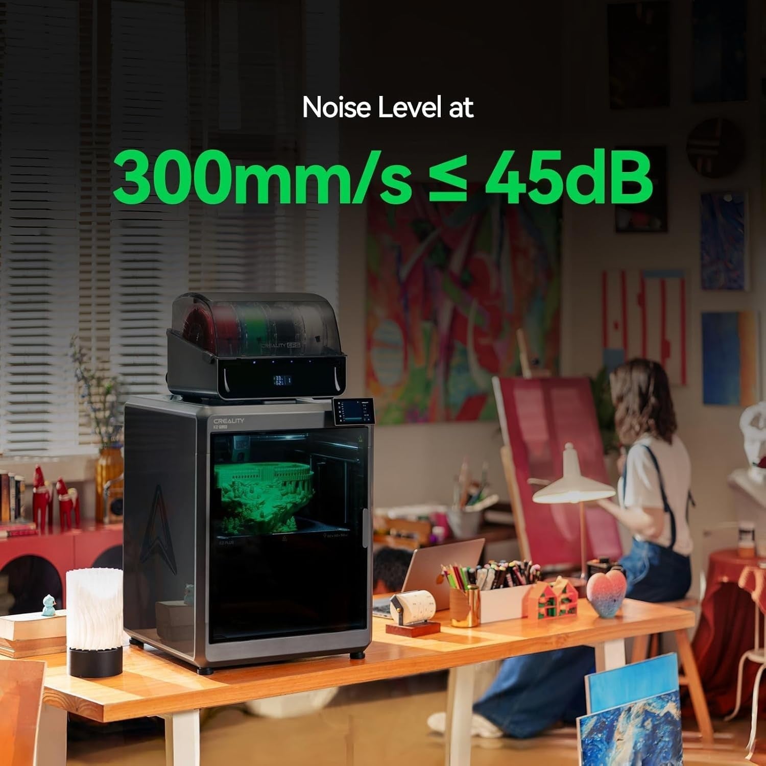 Multi Color 3D Printer 600mm/s High Speed Large Build Auto Level Quiet
